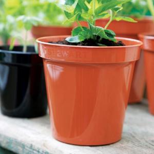 Plastic Flower Pot Orange