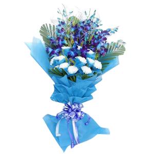 Blue Orchids & Carnations