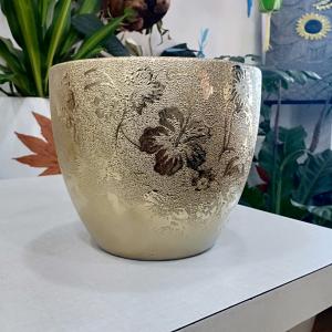 Gold Color Ceramic Pot