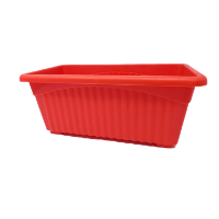 Red rectangle pot