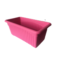 Pink rectangle pot