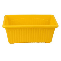 Yellow rectangle pot