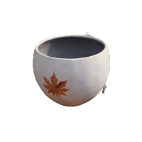 Cement Pot White Big