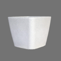 Decora square white pot GC 40 