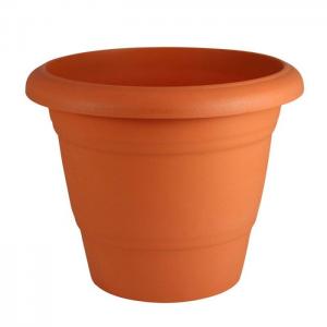 Plastic pot brown
