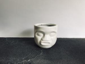 Pout Face Ceramic pot (White)