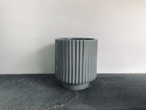 Dark affinity ceramic grey pot (Large)
