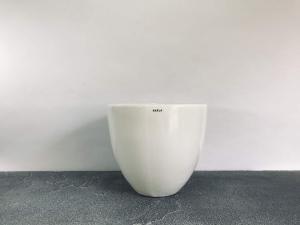 Echoing Eternity slim ceramic pot large (White)