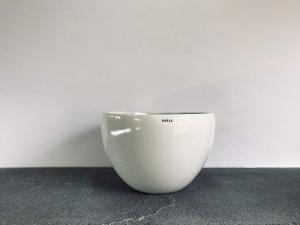Echoing Eternity fat ceramic pot large (White)