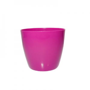 Plastic pot round Pink V 16