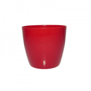 Plastic pot round Red V 20