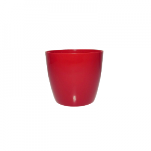 Plastic pot round Red V 14