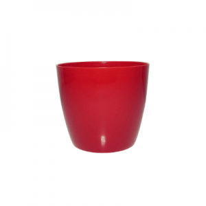 Plastic pot round Red V 16