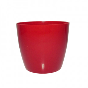 Plastic pot round Red V 25
