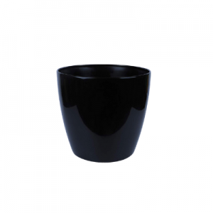 Plastic pot round Black V 20