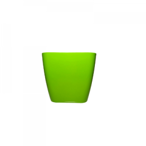 Plastic pot square Green S 14