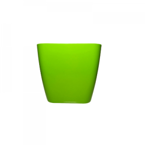 Plastic pot square Green S 17