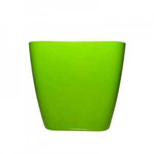 Plastic pot square Green S 25