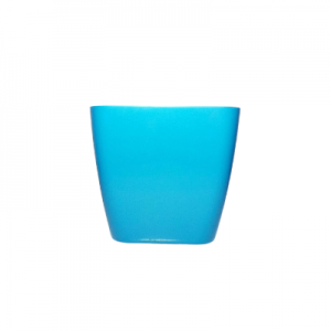 Plastic pot square Blue S 17