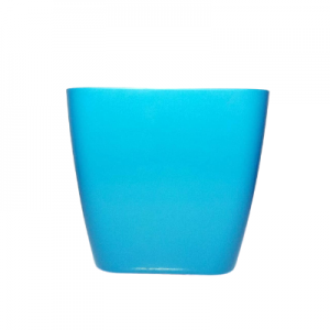 Plastic pot square Blue S 25