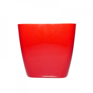Plastic pot square red S 25