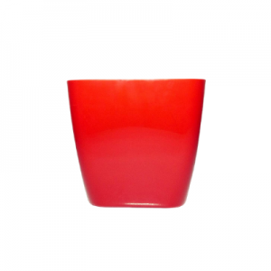 Plastic pot square red S 20