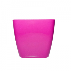 Plastic pot square pink S 25
