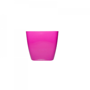 Plastic pot square pink S 14