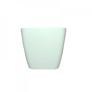 Plastic pot square white S 17