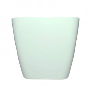 Plastic pot square white S 25