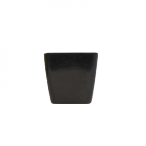 Plastic pot square Black S 14