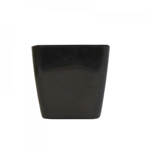 Plastic pot square Black S 20