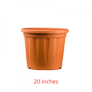 Grower Round Plastic Pot  - 20 inches (Terracotta Color)